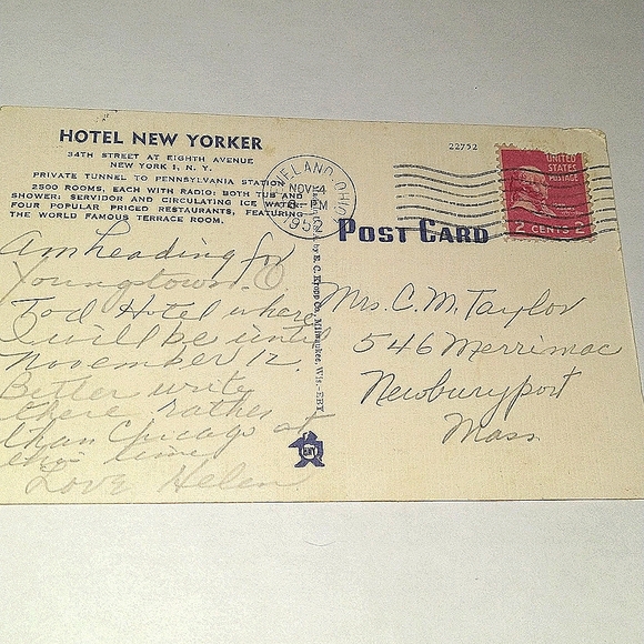 Old postcard linen the New Yorker Hotel - Picture 2 of 4
